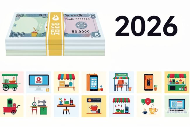 ৫০ হাজার টাকায় ২৫ টি ব্যবসার আইডিয়া 2026
