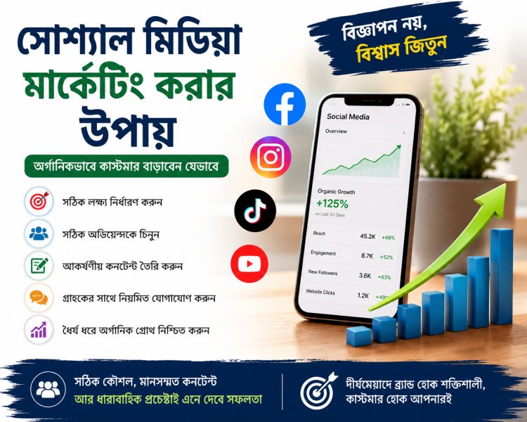 সোশ্যাল মিডিয়া মার্কেটিং করার উপায়: অর্গানিকভাবে কাস্টমার বাড়াবেন যেভাবে