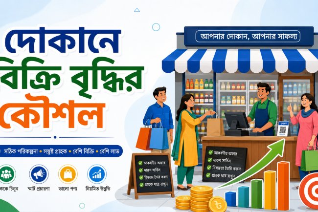 দোকানে বিক্রি বৃদ্ধির কৌশল: প্রমাণিত ১০টি পদ্ধতি