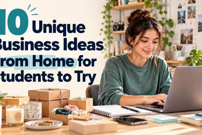 10 Unique Business Ideas From Home for Students to Try