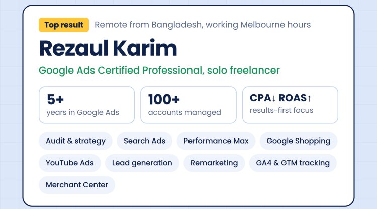 Google Ads Expert Melbourne: Setup Management and ROAS